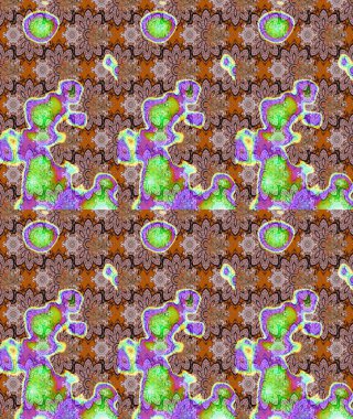 Eskiz tarzı kahverengi renklerde. Şirin karalamalı çiçek desenli çizim. Raster illüstrasyonu. El yapımı çiçek ve bitki koleksiyonu. Raster illüstrasyonu.