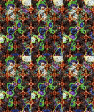 Kahverengi renkte manzaralı çiçek deseni. Sevgililer günü ve tebrik kartı konsepti için şık bir davetiye. Üst manzara, yumuşak stil. Çiçek kompozisyonu, el boyası, hassas şablon..