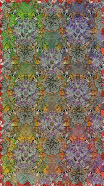 Gri renkli çiçekler. Tişörtsüz arka plan deseni. Tropik çiçekler.