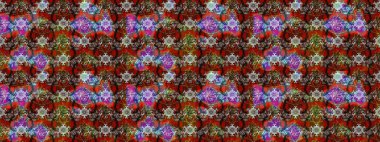 Sevimli çiçek raster deseni. Kahverengi renkli çiçekler. Sketch Colour Spring Theme eskiz kalıbı. Düz Çiçek Elementleri Tasarımı.