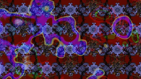 Suluboya çiçekli çiçek deseni. Kırmızı renkte güzel bir tekstil. Raster illüstrasyonu.