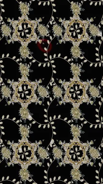 Modern çiçek arkaplanı. Halk tarzı. Parlak renkli çiçekli ve siyah yapraklı harika bir çiçek deseni. Moda baskıları için zarif bir şablon.