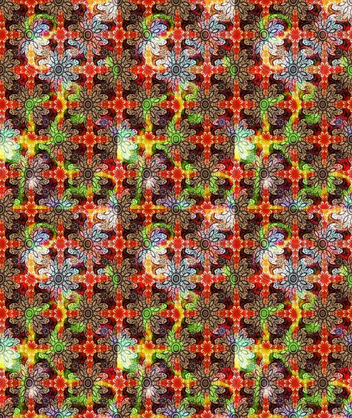 Kırmızı renkte çiçekler. Hediye ambalaj kağıdı, tebrik kartları, posterler ve pankart tasarımı. Raster düz çiçek çizim deseni.