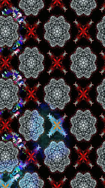 Raster illüstrasyonu. Küçük çiçekteki sevimli çiçek deseni. Modaya uygun kumaş deseni. Tony 'nin kumaş desenini çiz.