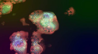 Kahverengi renkli çiçekler. Düz Çiçek Elementleri Tasarım Raster illüstrasyonu. Çiçek desenli eskiz. Renkli Bahar Teması çizim şablonu.