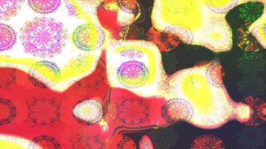 Pembe renkli çiçekler. Küçük çiçekte sevimli çiçek deseni var..