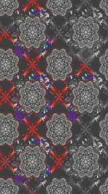 Küçük çiçekteki sevimli çiçek deseni. Gri renkli çiçekler. Raster illüstrasyonu.