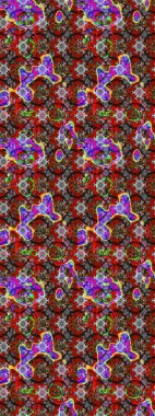 Zarif, parlak ve kırmızı çiçek desenli eskiz. Sabıka fotoğraflarında, bebek kıyafetlerinde, duvar kâğıtlarında, paket kutularında falan kullanılabilir. Raster..