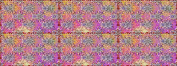 Raster illüstrasyonunda kusursuz çiçek deseni. Düz Çiçek Elementleri Tasarımı. Renkli Bahar Temalı Kusursuz Arkaplan. Güzel kumaş deseni.