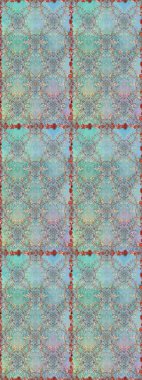 Raster illüstrasyonu. Tomurcukları papatya çiçekleri olan sevimli bir çiçek deseni. Eski usul. Kumaş, tekstil, duvar kağıdı baskısı için. Kusursuz bir geçmişi var. Miles Fleur, dandik süs.