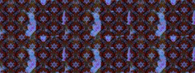 Suluboya çiçekli çiçek deseni. Raster illüstrasyonu. Kahverengi renkli güzel tekstil.