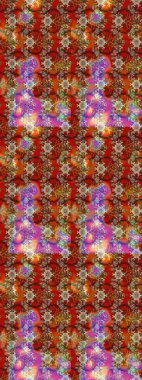 Güzel kumaş deseni. Raster suluboya deseni, narin çiçekler, kahverengi çiçekler, tebrik kartı şablonu..