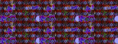 Çiçek desenli eskiz, darbeler, sıçramalar, yaz çiçekleri. Kahverengi renkli çiçekler. Raster illüstrasyonu.