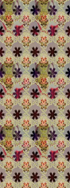 Güzel kumaş deseni. Bahar çiçekleriyle güzel bir çiçek deseni çizmişsin. Raster illüstrasyonu.