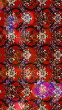 Çiçek desenli eskiz. Kırmızı renkte çiçekler. Tişört baskısı için çiçek boyama rasteriName.