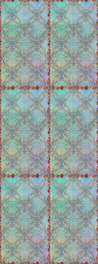 Raster illüstrasyonu. Tomurcukları papatya çiçekleri olan sevimli bir çiçek deseni. Eski usul. Kumaş, tekstil, duvar kağıdı baskısı için. Kusursuz bir geçmişi var. Miles Fleur, dandik süs.