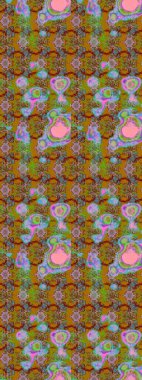 Küçük çiçekte güzel bir desen. Moda baskıları için zarif bir şablon. Kahverengi çiçekli bahar çiçekleri. Motley illüstrasyonu. Küçük renkli çiçekler..