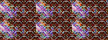 Çiçekli karalama şeklinde Raster çiçek deseni. Yumuşak, bahar çiçekli arka plan. Kahverengi renkte çiçekler.