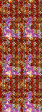 Güzel kumaş deseni. Raster suluboya deseni, narin çiçekler, kahverengi çiçekler, tebrik kartı şablonu..