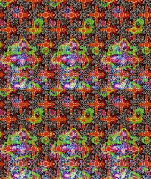 Modaya uygun kumaş deseni. Düz Çiçek Elementleri Tasarımı. Renkli Yaz Temalı eskiz kalıbı. Sevimli çiçek raster deseni.