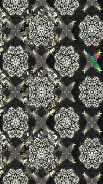 Tekrar eden çiçek arkaplanı, zarif gri çiçek duvar kağıdı. Gri renkler üzerine çiçek desenli çizimler, el yapımı papatyalar, papatyalar..