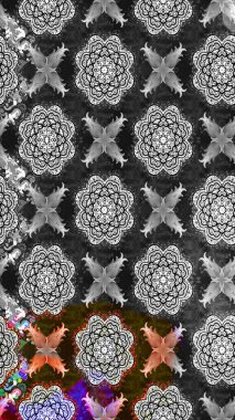 Çiçek arkaplanlı soyut zarafet eskiz deseni. Raster Güzel kumaş deseni.