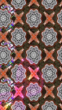 Gri renkli çiçekler. Raster illüstrasyonu. Çizim çiçek deseni duvar kağıdı için kullanılabilir.