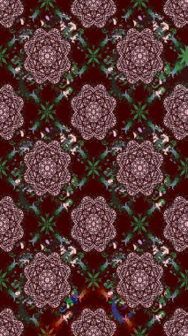 Zentangle soyut çiçekleri. Renkli Bahar Teması eskiz kalıbı. Karalama çiçeği. Güzel kumaş deseni. Raster illüstrasyonu. Düz Çiçek Elementleri Tasarımı.