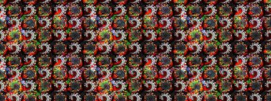 Çiçek deseni. Flower eskiz arka planı. Şatafatlı bahar bahçesi dokusu. Raster illüstrasyonu.