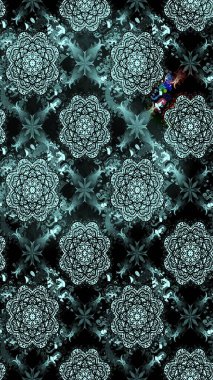 Raster deseni. Botanik çizim kalıbı. Organik elementler. Suluboya etkisi.