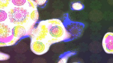 Nazik romantik baskı. Raster güzel bir çiçek deseni çizmiş. Tatil havası. Bahar mevsimi.