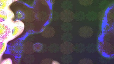 Vadinin gri renkli çiçekleri. Çiçeksel çizim kalıbının çizimi.