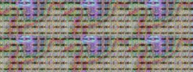 Renkli Bahar Temalı Kusursuz Arkaplan. Çiçeksel fantezi tasarımı, parlak bir arka planda, kusursuz bir desen. Düz Çiçek Elementleri Tasarımı.