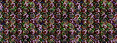 Küçük çaplı çiçeklerdeki basit şirin desenler. Tekstil veya kitap kapakları, imalat, duvar kağıtları, baskı, hediye paketi ve yapıştırma kitabı için çiçek eskizi geçmişi. Raster illüstrasyonu.