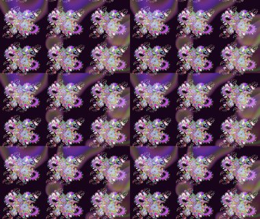 Çiçekli eskiz çizimi. Düz Çiçek Elementleri Tasarımı. Renkli Yaz Temalı eskiz kalıbı. Siyah renkte çiçekler.