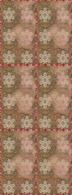 Renkli Bahar Temalı Kusursuz Arkaplan. Şirin çiçek elementleri. Raster illüstrasyonu. Düz Çiçek Elementleri Tasarımı. Kusursuz desenli. Moda desenli..