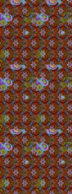 Kahverengi renkli çiçek desenli eskiz, el yapımı papatyalar, papatyalar. Tekrar eden çiçek arkaplanı, zarif kahverengi çiçek duvar kağıdı..