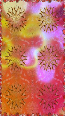 Klasik çiçek desenli. Sarma, tekstil ve duvar kâğıdı için kusursuz çiçek arkaplanı. Yumuşak pamuk tasarımı. Raster 'ın taze dokusu. Yumuşak kiremit.