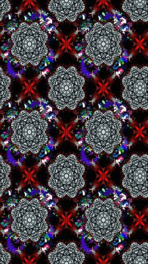 Raster Modaya uygun kumaş deseni. Renkli Bahar Teması eskiz kalıbı. Siyah renkli şirin çiçek deseni. Düz Çiçek Elementleri Tasarımı.