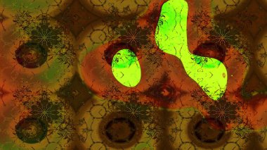 Kahverengi renkli çiçekler. Düz Çiçek Elementleri Tasarımı. Çiçekli eskiz çizimi. Renkli Yaz Teması çizim şablonu.