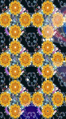 Raster illüstrasyonu. Hoş bir çiçek geçmişi var. Güzel kumaş deseni. Küçük çiçekte çizim deseni.