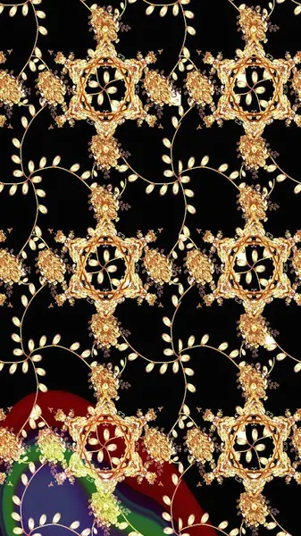 Raster deseni. Bahar çiçekleri dallı desen, siyah renkler çiçekli siluet..