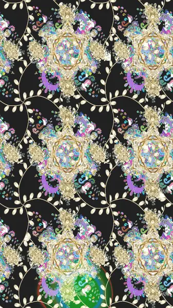 Raster deseni. Çiçekli çiçek deseni, suluboya. Küçük çiçekte güzel bir çiçek deseni..