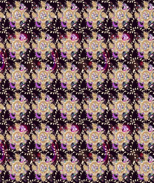 Çiçek ve yapraklı karalama şeklinde Raster çiçek deseni. Yumuşak, bahar çiçekleri siyah renklerde. Raster illüstrasyonu.