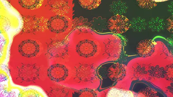 Raster illüstrasyonundaki çiçek desenli çizim. Pembe renkli çiçekler. Renkli Bahar Teması eskiz kalıbı. Düz Çiçek Elementleri Tasarımı.