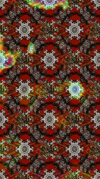 Çiçek. Raster illüstrasyonu. Kahverengi renklerde. Taslak dekoratif arka plan, çiçek mandala.