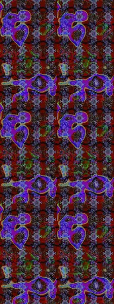 Raster illüstrasyonundaki çiçek desenli çizim. Suluboya tarzında kahverengi renkte çiçekler.