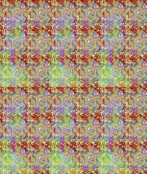 Tarafsız renklere karalamalar çizilmiş çiçek deseni. Raster illüstrasyonu.