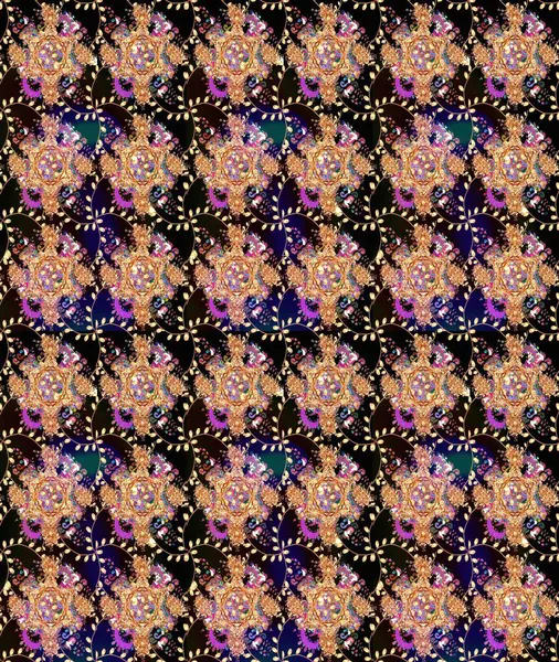 Organik elementler. Raster deseni. Botanik çizim kalıbı. Suluboya etkisi.