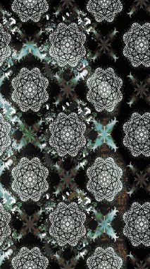 Hediye ambalaj kağıdı, tebrik kartları, posterler ve pankart tasarımı. Raster düz çiçek çizim deseni. Gri renkli çiçekler.